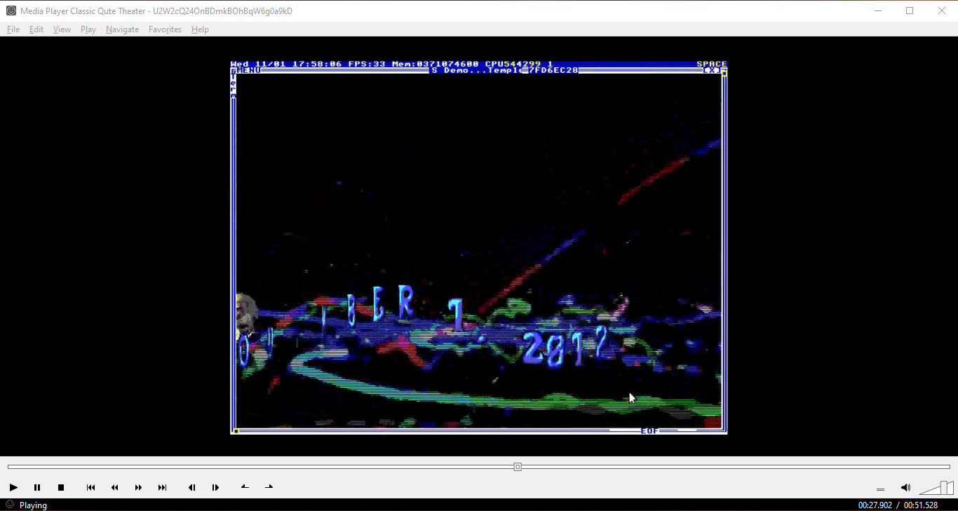 mpc-qt RIST stream of random video