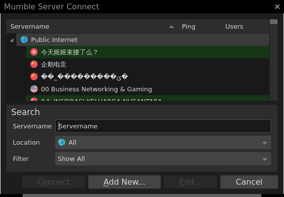 Mumble Server Connect